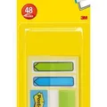 Ďalší obrázok produktu Záložky, zelená a modrá, 3x16 listov, 25x43 mm a 12x43 mm, 3M POST-IT