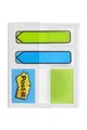 Záložky, zelená a modrá, 3x16 listov, 25x43 mm a 12x43 mm, 3M POST-IT
