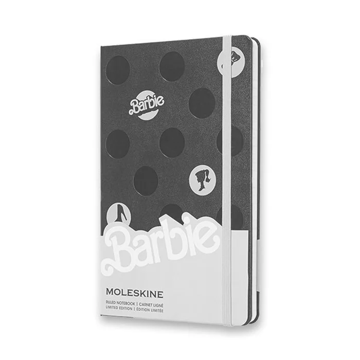 Hlavný obrázok produktu Zápisník Moleskine Barbie - tvrdé desky L, linkovaný, Puntíky