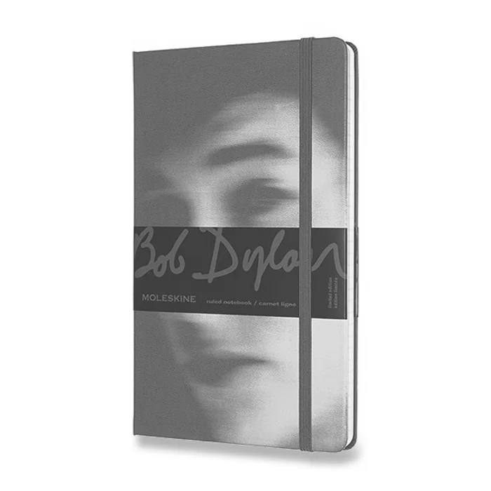 Hlavný obrázok produktu Zápisník Moleskine Bob Dylan - tvrdé desky L, linkovaný, fialový
