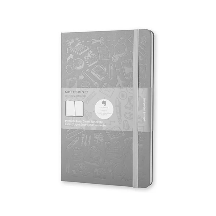 Hlavný obrázok produktu Zápisník Moleskine Evernote - tvrdé desky L, linkovaný, šedý