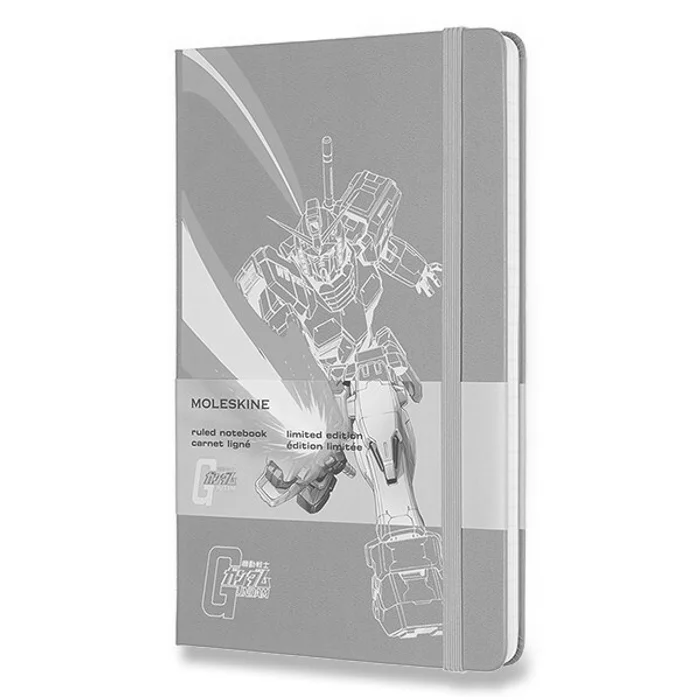 Hlavný obrázok produktu Zápisník Moleskine Gundam - tvrdé desky L, linkovaný, modrý