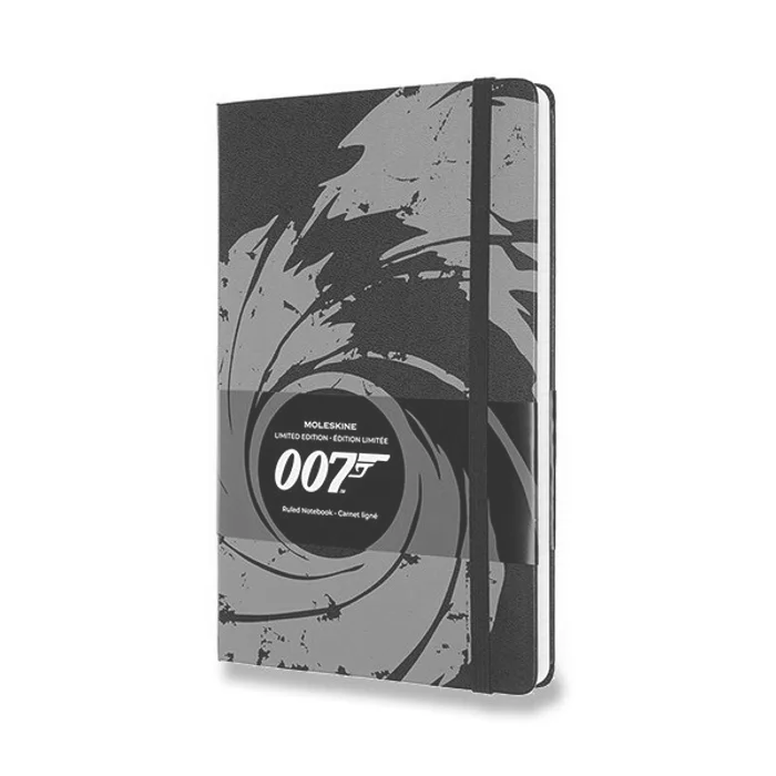 Hlavný obrázok produktu Zápisník Moleskine James Bond - tvrdé desky L, linkovaný, černý