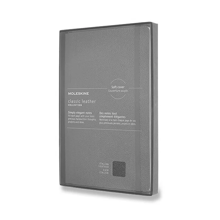 Hlavný obrázok produktu Zápisník Moleskine kožený - tvrdé desky L, linkovaný, červený