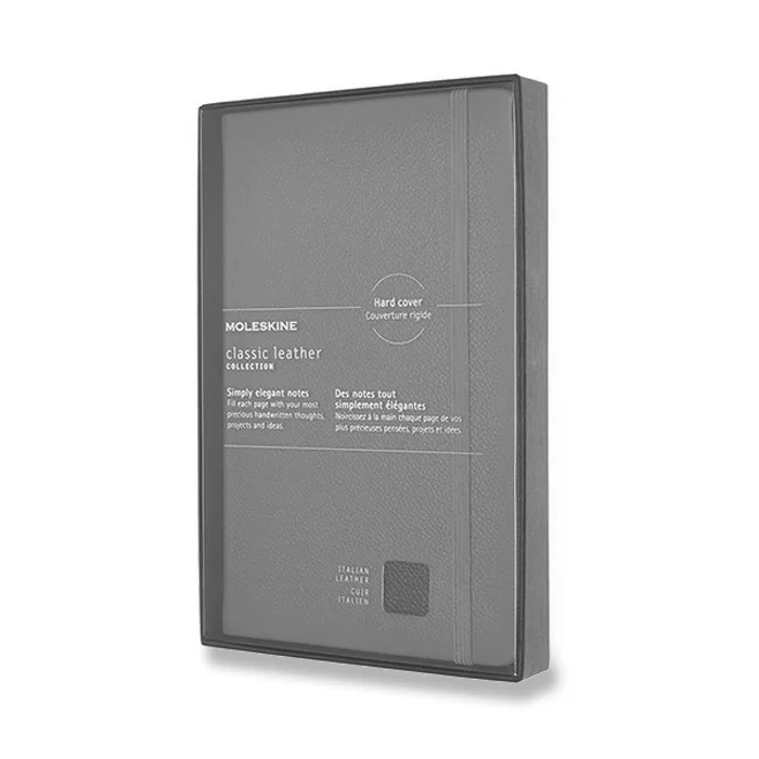 Hlavný obrázok produktu Zápisník Moleskine kožený - tvrdé desky L, linkovaný, modrý