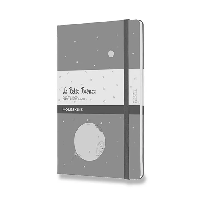 Hlavný obrázok produktu Zápisník Moleskine Le Petit Prince - tvrdé desky L, čistý, šedý