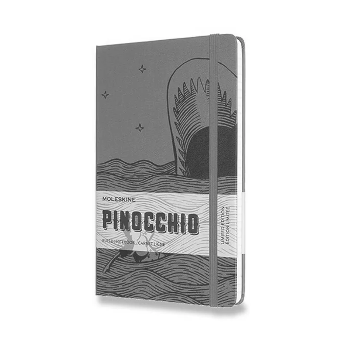 Hlavný obrázok produktu Zápisník Moleskine Pinocchio - tvrdé desky L, linkovaný, tyrkysový