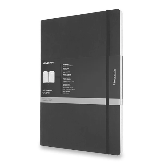 Hlavný obrázok produktu Zápisník Moleskine Professional - měkké desky A4, černý