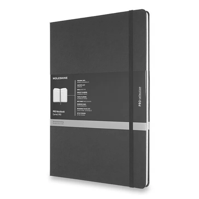 Hlavný obrázok produktu Zápisník Moleskine Professional- trvdé desky A4, černý