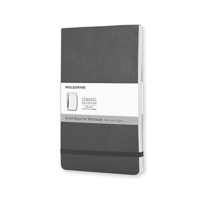 Hlavný obrázok produktu Zápisník Moleskine Reporter - měkké desky L, linkovaný, černý