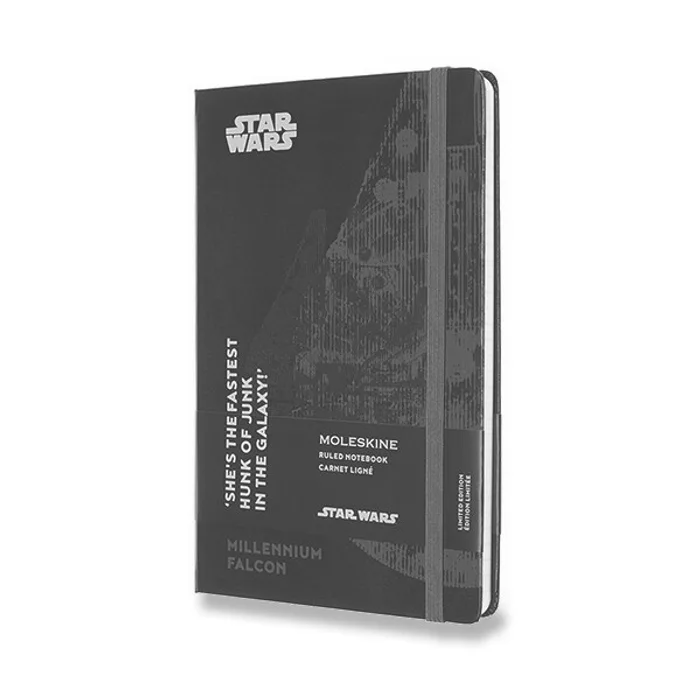 Hlavný obrázok produktu Zápisník Moleskine Star Wars - tvrdé desky L, linkovaný, Falcon