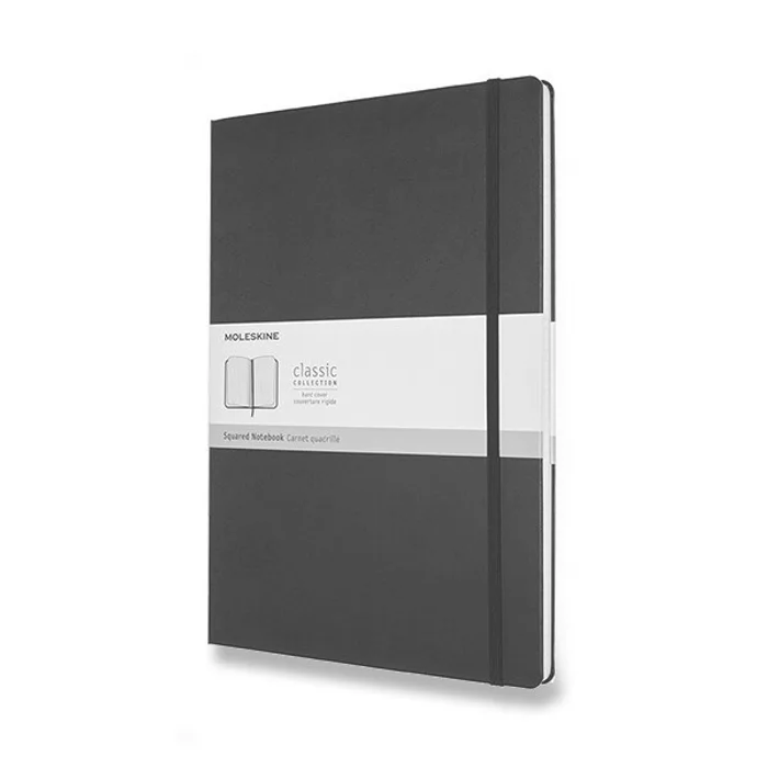 Hlavný obrázok produktu Zápisník Moleskine - tvrdé desky A4, čtverečkovaný, černý