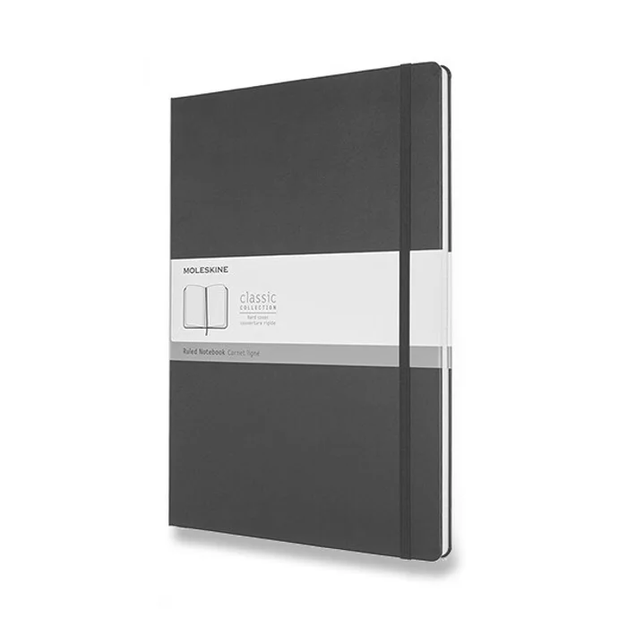 Hlavný obrázok produktu Zápisník Moleskine - tvrdé desky A4, linkovaný, černý