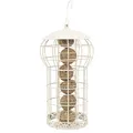 Ďalší obrázok produktu Zásobník na 6ks lojových gulí, s ochrannou mrežou, o 17 × 30 cm, lakovaný kov, krémová - D