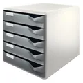 Zásuvkový box Leitz 5 zásuviek, šedá