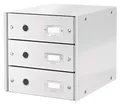 Zásuvkový box Leitz Click & Store s 3 zásuvkami, Biela