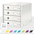 Zásuvkový box Leitz Click & Store so 4 zásuvkami, Biela