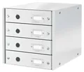 Zásuvkový box Leitz Click & Store so 4 zásuvkami, Biela