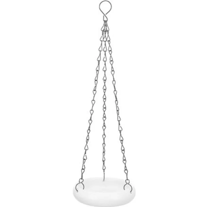 Hlavný obrázok produktu Závěsná keramická miska exteriérová, 100 ml/o 12 cm, bílá