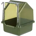 Ďalší obrázok produktu Závesná kúpeľňa do klietky 16 × 22 × 16 cm, plast, olivová