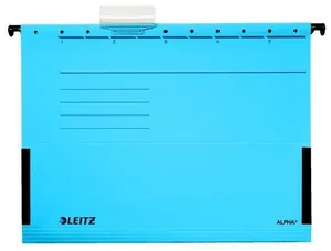 Závesné dosky Leitz ALPHA® s bočnicami, Modrá [25 ks]