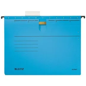 Závesné dosky Leitz ALPHA® s rýchloviazačom, Modrá [25 ks]