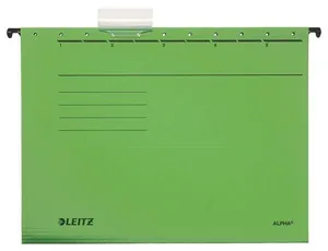 Závesné dosky Leitz ALPHA® typu V, Zelená [25 ks]
