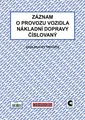 Ďalší obrázok produktu Záznam o provozu vozidla nákladní dopravy A4 (stazka) číslovaný ET212