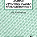Ďalší obrázok produktu Záznam o provozu vozidla nákladní dopravy A4 stazka ET210