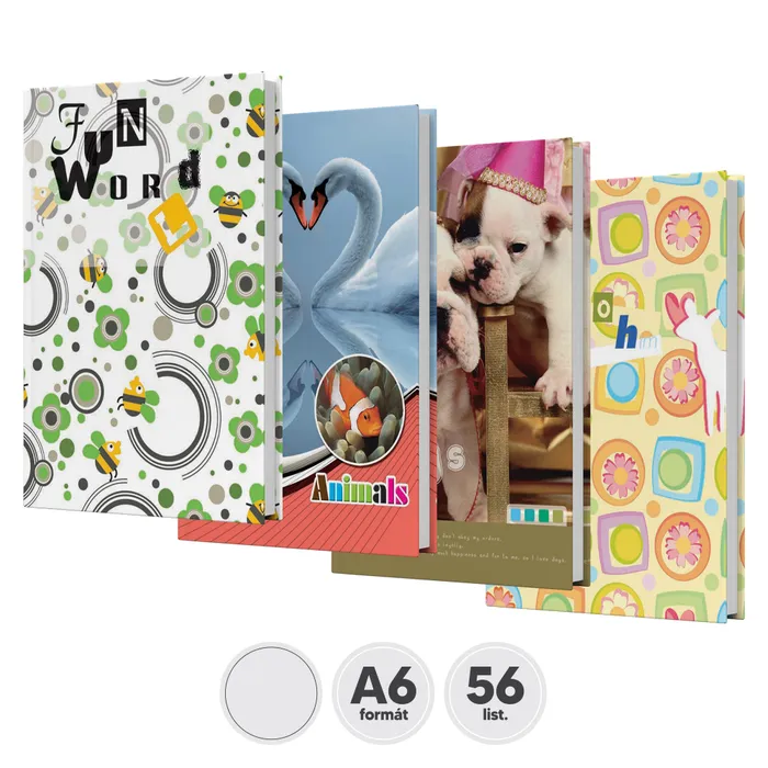 Hlavný obrázok produktu Záznamní kniha A6 nelinkovaná [56 listů]