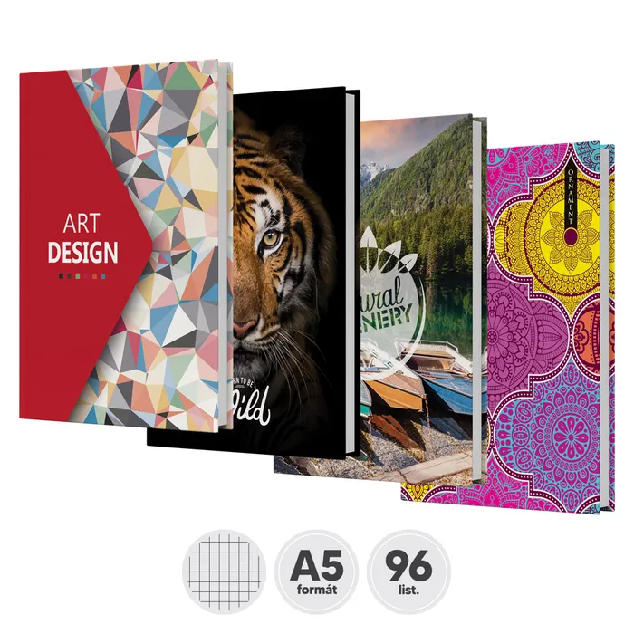 Hlavný obrázok produktu Záznamní kniha čtverečková A5 [96 listů]