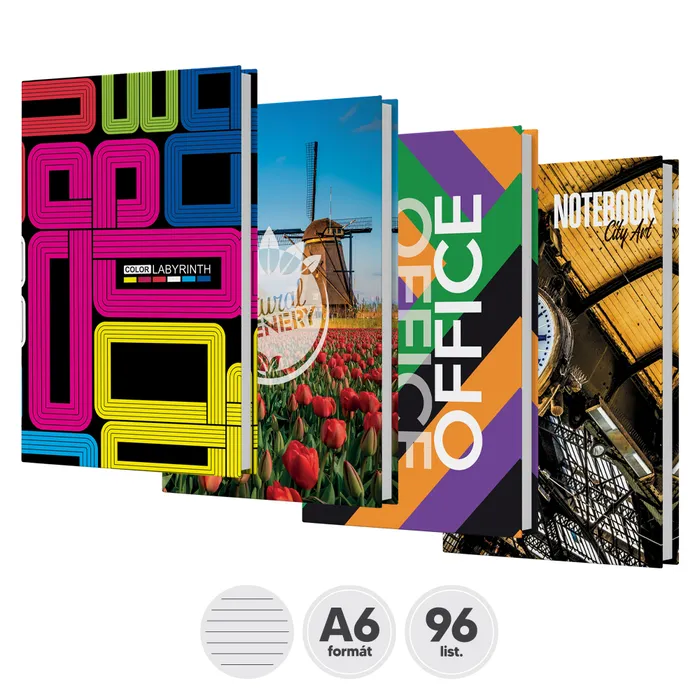 Hlavný obrázok produktu Záznamní kniha linkovaná A6 [96 listů]