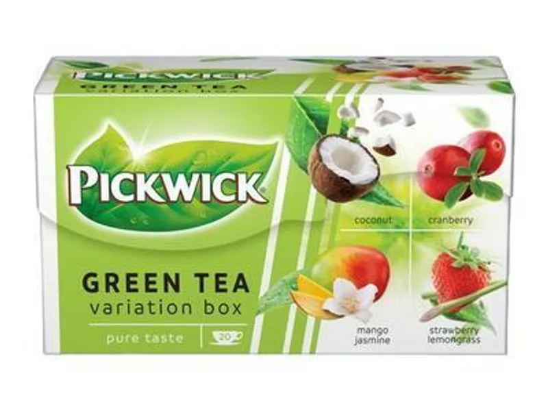 Hlavný obrázok produktu Zelený čaj "Green tea variation", 20x1,5 g, kokos, brusinky, jahoda-citronová tráva, mango