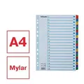 Zosilnené kartónové registre Esselte Mylar, A4, Mix farieb