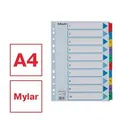 Zosilnené kartónové registre Esselte Mylar, A4, Mix farieb