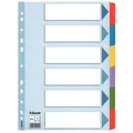 Zosilnené kartónové rozlišovače Esselte Mylar, A4, Mix farieb