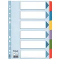 Zosilnené kartónové rozlišovače Esselte Mylar, A4, Mix farieb