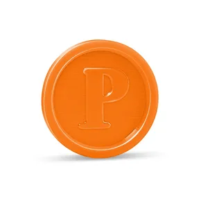 Žetón (PS) oranžový priemer 23mm [100 ks]