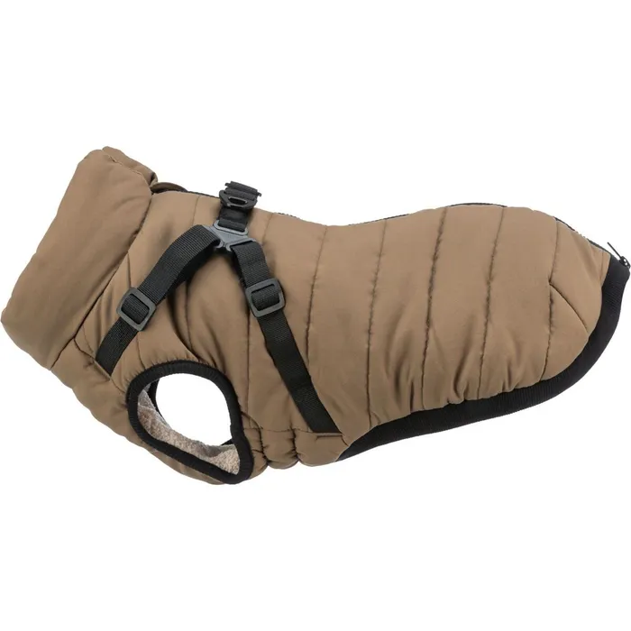 Hlavný obrázok produktu Zimní bunda PIROU s postrojem, pískováS: 40cm, hruď: 56-60cm, krk: až 46cm