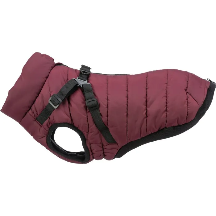 Hlavný obrázok produktu Zimní bunda PIROU s postrojem, sangriaXS: 30cm, hruď: 42-46cm, krk: až 34cm