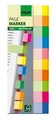 Značkovacie prúžky, 10x50 lístkov, 15x50 mm, SIGEL Transparent, mix farieb