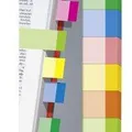 Ďalší obrázok produktu Značkovacie prúžky, 10x50 lístkov, 15x50 mm, SIGEL Transparent, mix farieb