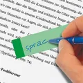Značkovacie prúžky, 10x50 lístkov, 15x50 mm, SIGEL Transparent, mix farieb