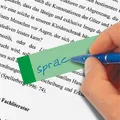 Značkovacie prúžky, 10x50 lístkov, 15x50 mm, SIGEL Transparent, mix farieb