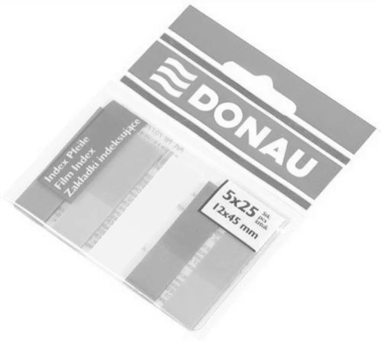 Hlavný obrázok produktu Značkovací proužky, 5x25 lístků, 12x45 mm, DONAU, neonové barvy