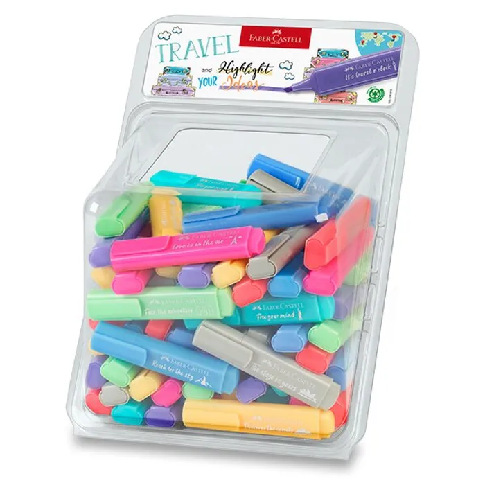Hlavný obrázok produktu Zvýrazňovač Faber-Castell Textliner 1546 dóza, 100 ks
