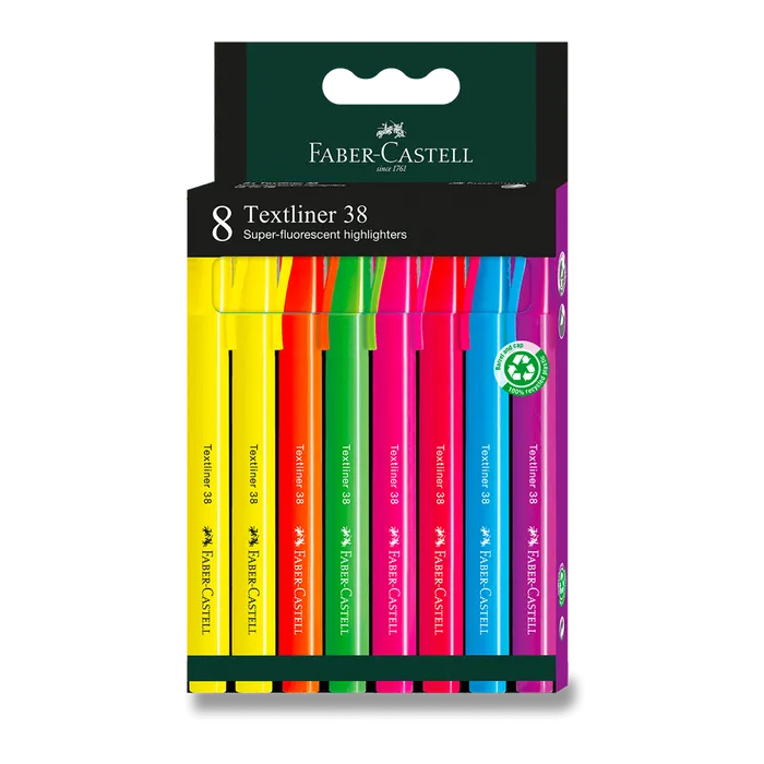 Hlavný obrázok produktu Zvýrazňovač Faber-Castell Textliner 38 sada 8 ks