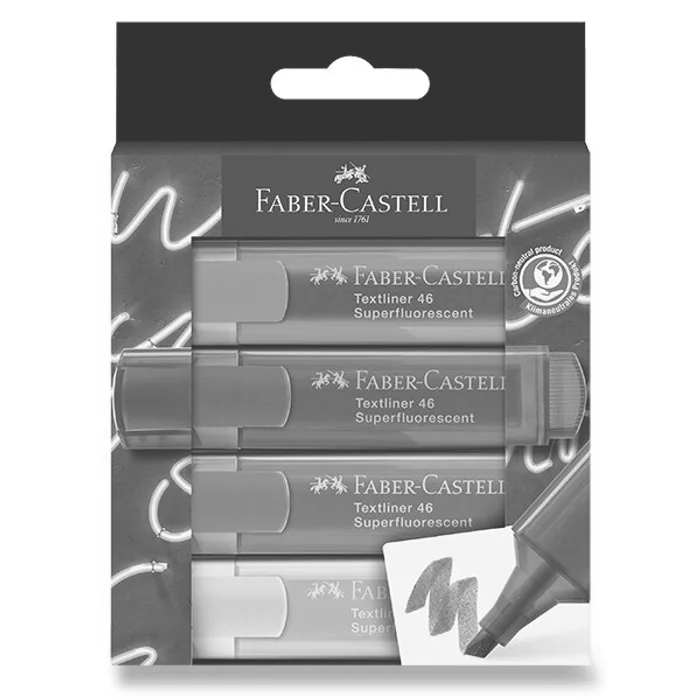 Hlavný obrázok produktu Zvýrazňovač Faber-Castell Textliner 46 Neon sada 4 barev