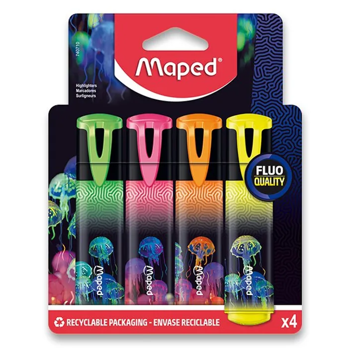 Hlavný obrázok produktu Zvýrazňovač Maped Deepsea Paradise 4 barvy