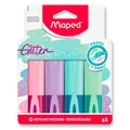 Zvýrazňovač Maped Fluo Peps Classic Glitter sada 4 farieb